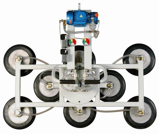 ventosa motorizzata per vetro rotazione elettrica a 8 piastre