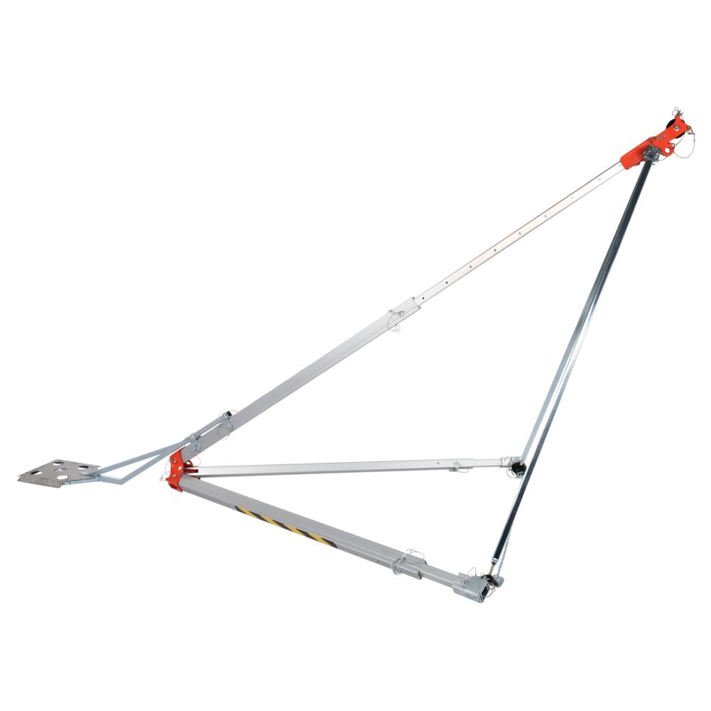 Treppiede in alluminio con gruetta (TM 14)