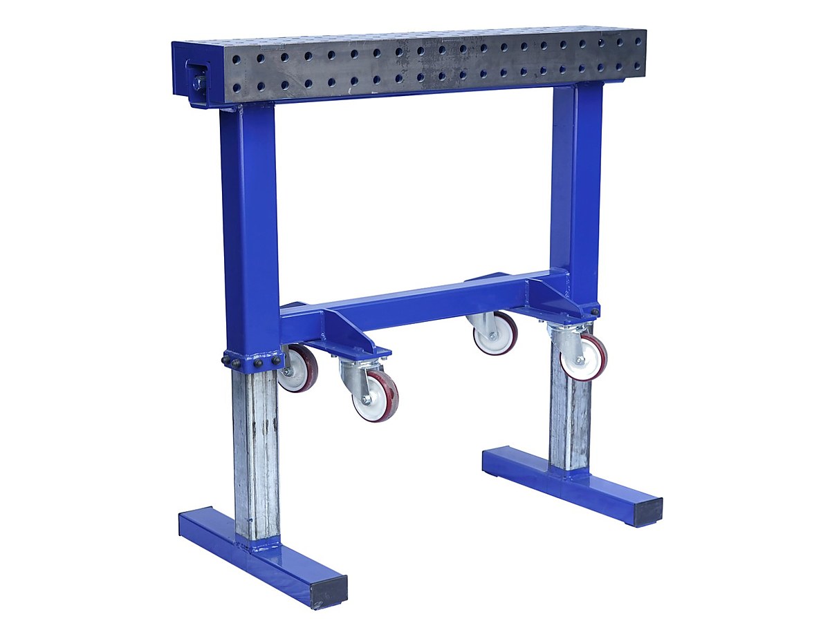 1,000 kg hand-crank trestle with perforated top