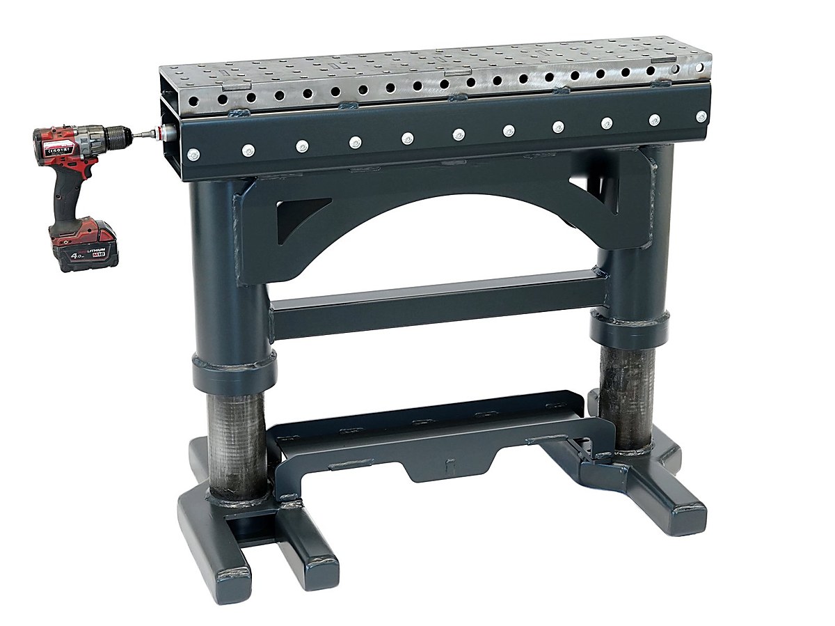 20,000 kg assembly trestle with perforated top