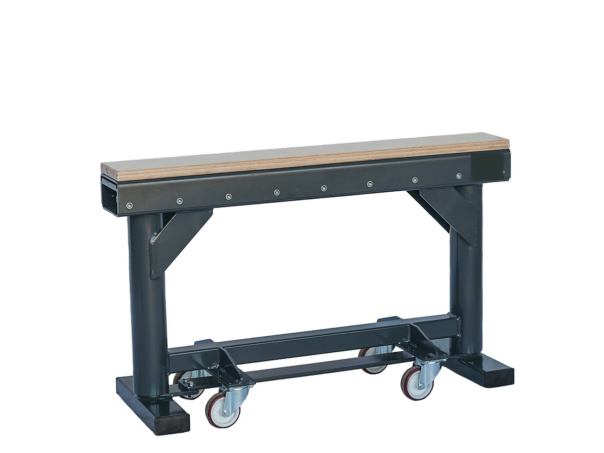 2,000 kg mobile trestle with cordless screwdriver