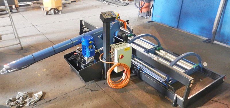 Rulliera idraulica per cambio batterie