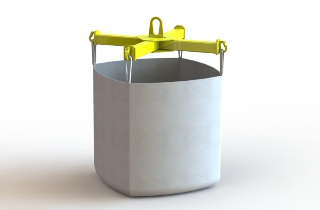 Cross lifting beam for big bags