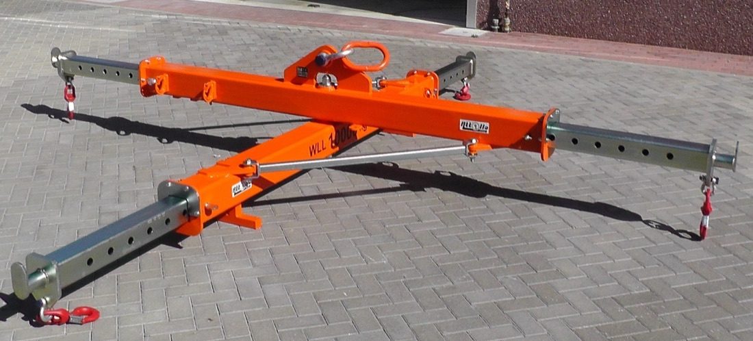 10 t telescopic cross lifting beam for boats