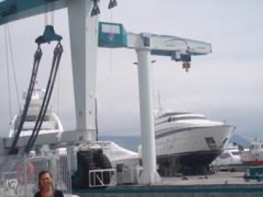 25 t boat-hauling jib crane