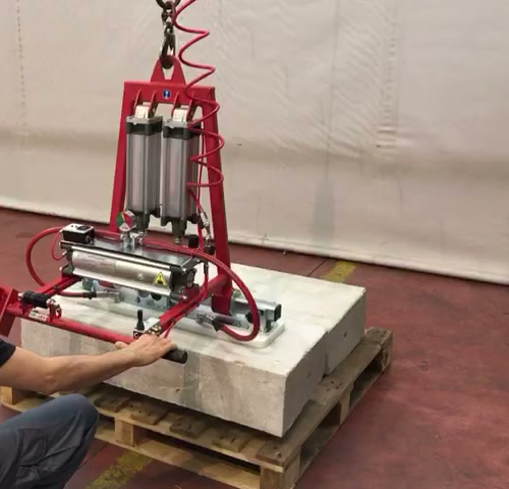 Ventosa pneumatica per elementi prefabbricati